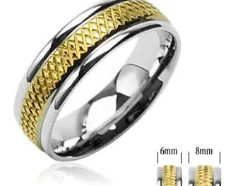 Ring Goldplated “Rustfrit stål”