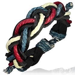 Læderarmbånd “Multifarver”