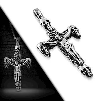 Stort kors i stål “Jesus”