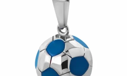 Fodbold i Rustfrit stål Blue big 1.5cm