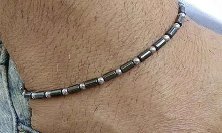 Simpz hamatit armbånd med 4mm perler