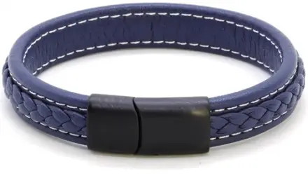 Major Blue / Læderarmbånd