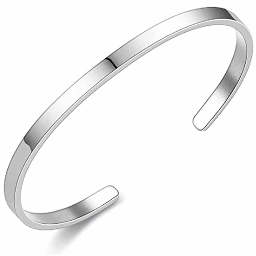 Thin line bangles – 4mm bred. / Rustfri stål