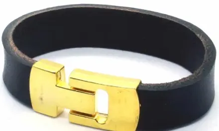 MaZo læderarmbånd Golden