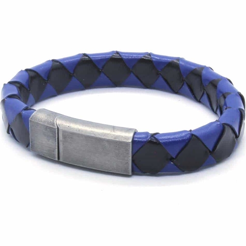 Blue/Black Netri armbånd