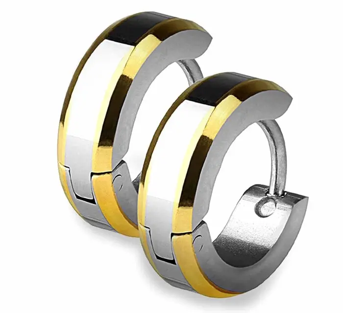 Ørering “Golden Steel” (1stk)