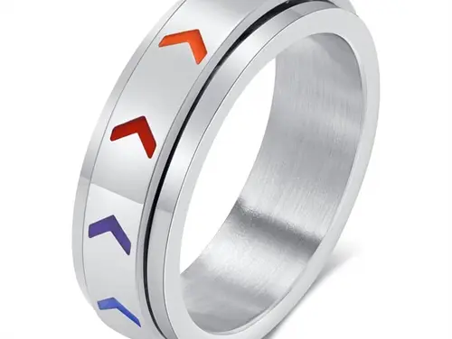 Spinning pride LGTB+ ring