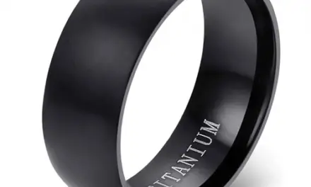 Sort titanium ring
