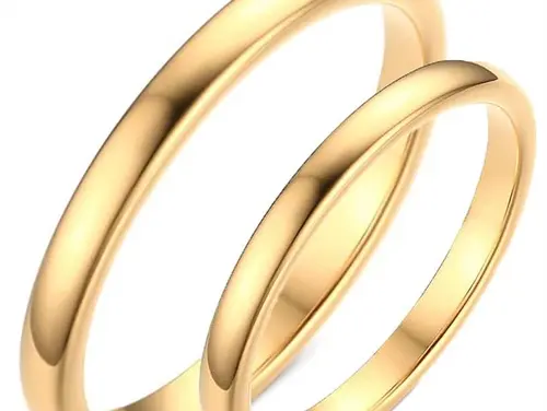 Tungsten forlovelsesring “Golden”
